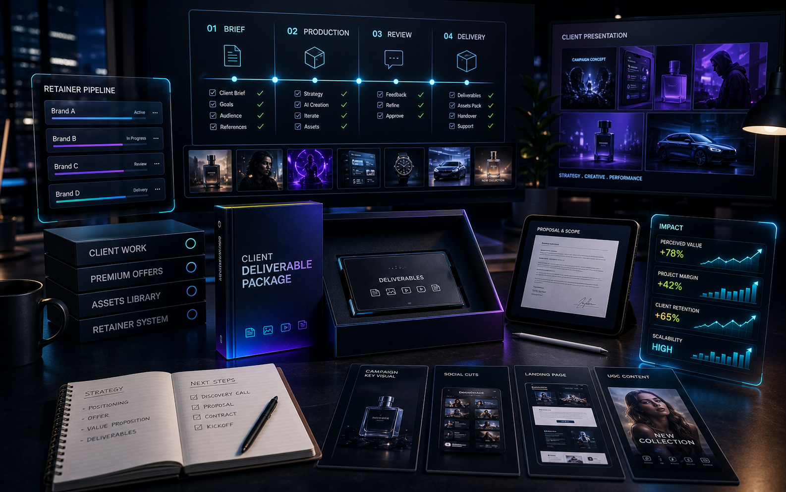 Preview servizio e deliverable premium per agenzie