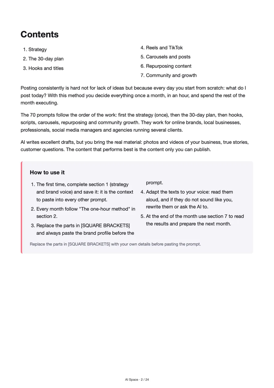 Contents and how to use it